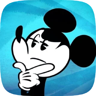 🤔 emoji !Mickey Mouse! Telegram sticker 7 of 36