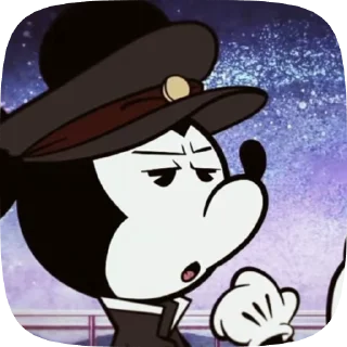 😐 emoji !Mickey Mouse! Telegram sticker 14 of 36