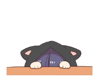 🖤 emoji ૮ ˶ˆ꒳ˆ˵ ა ﹕ @mewsticks   ｡ ˚  ○ Telegram sticker 17 of 24