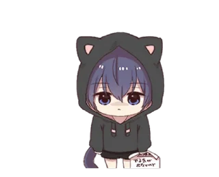 🖤 emoji ૮ ˶ˆ꒳ˆ˵ ა ﹕ @mewsticks   ｡ ˚  ○ Telegram sticker 1 of 24