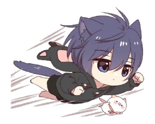 🖤 emoji ૮ ˶ˆ꒳ˆ˵ ა ﹕ @mewsticks   ｡ ˚  ○ Telegram sticker 15 of 24