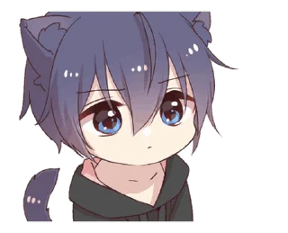 🖤 emoji ૮ ˶ˆ꒳ˆ˵ ა ﹕ @mewsticks   ｡ ˚  ○ Telegram sticker 21 of 24