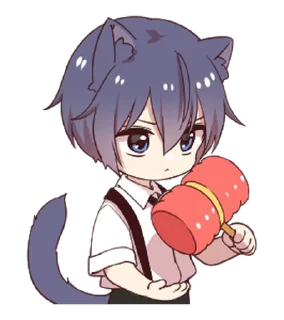 🖤 emoji ૮ ˶ˆ꒳ˆ˵ ა ﹕ @mewsticks   ｡ ˚  ○ Telegram sticker 22 of 24