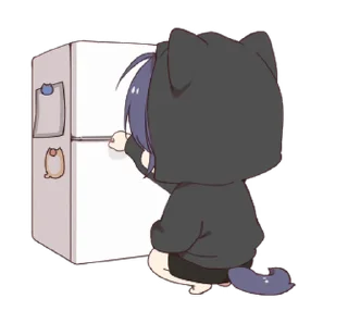 🖤 emoji ૮ ˶ˆ꒳ˆ˵ ა ﹕ @mewsticks   ｡ ˚  ○ Telegram sticker 10 of 24