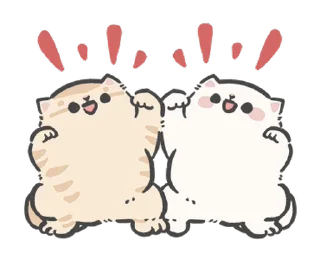 Sticker from fluffy couple! ୨୧  @softsticks