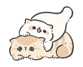 Sticker from fluffy couple! ୨୧  @softsticks