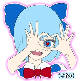 ❤️ emoji Девочка гений ⑨ 原生的 [TG-1] Telegram sticker 2 of 25