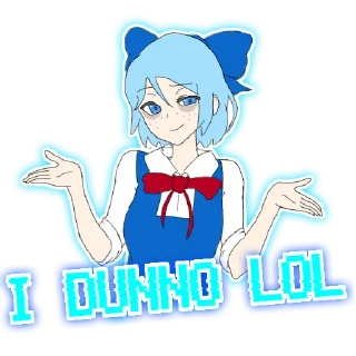 😏 emoji Девочка гений ⑨ 原生的 [TG-1] Telegram sticker 4 of 25
