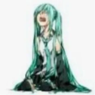😭 emoji MAD MIKU PACK Telegram sticker 6 of 20
