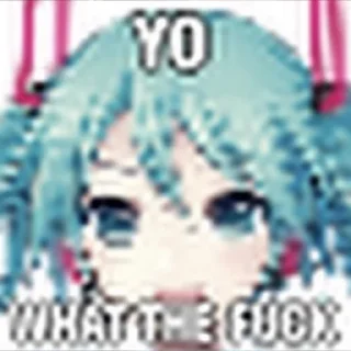 😳 emoji MAD MIKU PACK Telegram sticker 8 of 20