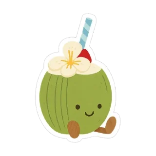 📦 emoji 🍵𝒔𝒖𝒎𝒎𝒆𝒓 🌴  𝒕𝒐𝒄𝒂 𝒆𝒓𝒊𝒄𝒂 Telegram sticker 10 of 43