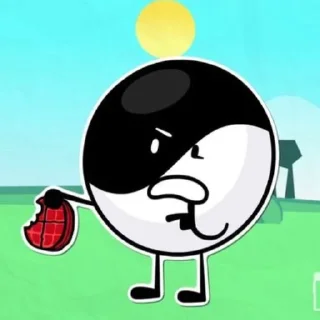 Sticker from Yin Yang Inanimate Insanity