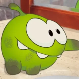 💧 emoji Om Nom | Cut The Rope Telegram sticker 16 of 56