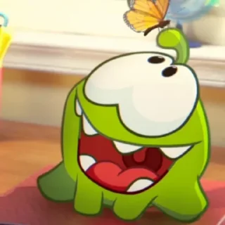 🦋 emoji Om Nom | Cut The Rope Telegram sticker 24 of 56