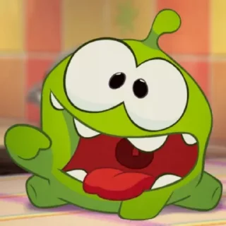 😋 emoji Om Nom | Cut The Rope Telegram sticker 17 of 56