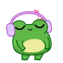 🎧 emoji Жабка (@TgSticker) Telegram sticker 16 of 20