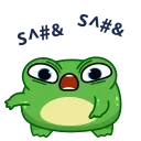 🤬 emoji Жабка (@TgSticker) Telegram sticker 12 of 20
