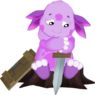 😔 emoji Лунтик Telegram sticker 18 of 38