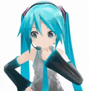 🧐 emoji Hatsune miku Telegram sticker 9 of 34