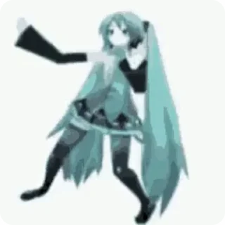 💃 emoji Hatsune miku Telegram sticker 2 of 34