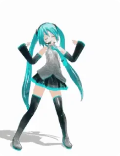 💃 emoji Hatsune miku Telegram sticker 17 of 34