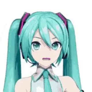 😒 emoji Hatsune miku Telegram sticker 10 of 34