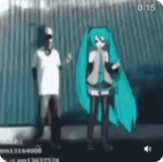 👯‍♀ emoji Hatsune miku Telegram sticker 19 of 34