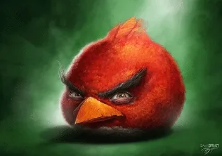 Sticker from Angry Bird Red Ear