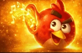 Sticker from Angry Bird Red Ear