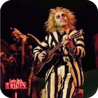 🎤 emoji ♫☆Beetlejuice☆♫ Telegram sticker 16 of 36