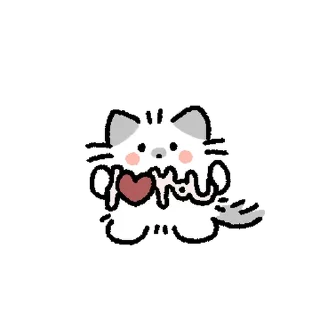 ❤️ emoji котик ୨୧ @softsticks Telegram sticker 15 of 32