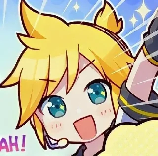 Sticker from ☆'Kagamine Len @shionwe ⊹ ᮫࣭﹆ֹ