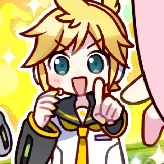 Sticker from ☆'Kagamine Len @shionwe ⊹ ᮫࣭﹆ֹ