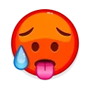 🥵 emoji Знаю, выглядит странно, но и смешно Telegram sticker 5 of 39