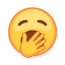 🥱 emoji Знаю, выглядит странно, но и смешно Telegram sticker 13 of 39
