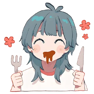 😋 emoji Медуза-тян @Nyasticks Telegram sticker 14 of 41
