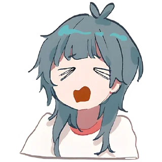 😔 emoji Медуза-тян @Nyasticks Telegram sticker 18 of 41