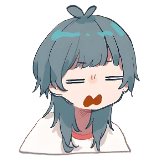 😐 emoji Медуза-тян @Nyasticks Telegram sticker 12 of 41