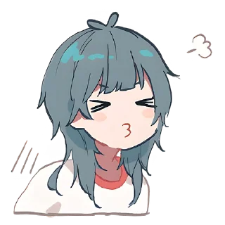 😚 emoji Медуза-тян @Nyasticks Telegram sticker 19 of 41