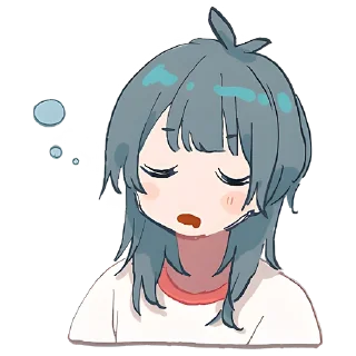😴 emoji Медуза-тян @Nyasticks Telegram sticker 7 of 41
