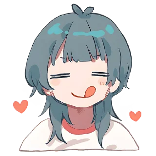 😋 emoji Медуза-тян @Nyasticks Telegram sticker 24 of 41