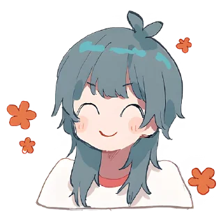 ☺ emoji Медуза-тян @Nyasticks Telegram sticker 17 of 41