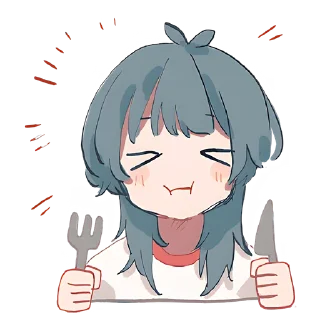 🍽 emoji Медуза-тян @Nyasticks Telegram sticker 15 of 41