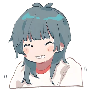 😁 emoji Медуза-тян @Nyasticks Telegram sticker 3 of 41
