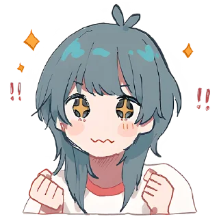 😍 emoji Медуза-тян @Nyasticks Telegram sticker 16 of 41