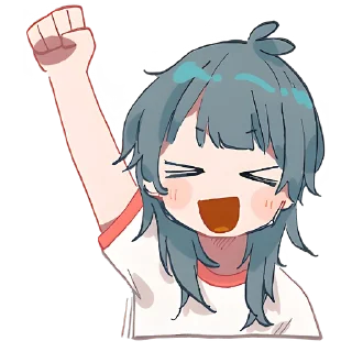 🥳 emoji Медуза-тян @Nyasticks Telegram sticker 9 of 41