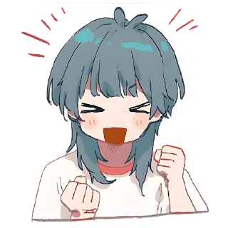 😤 emoji Медуза-тян @Nyasticks Telegram sticker 11 of 41