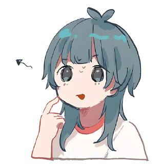 🧐 emoji Медуза-тян @Nyasticks Telegram sticker 22 of 41