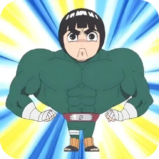 Sticker from rock lee by @melini1