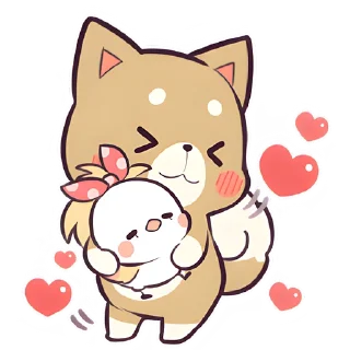 Sticker from Красивый щенок @Nyasticks